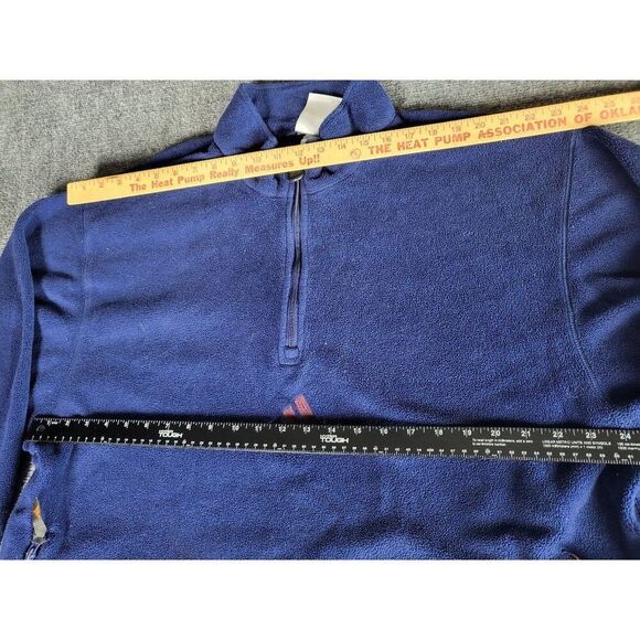 Vintage Adidas Half Zip Fleece Men Sz XL‎ 90s Blue Orange Center Logo Sportswear - Picture 3 of 8